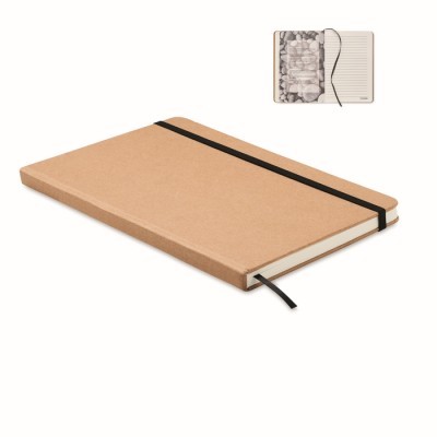 Libreta A5 cartón reciclado con hojas rayadas